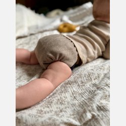 Puppi - Cover i merinould til stofbleer, new color ��Siamese Black��