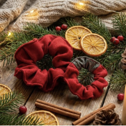 Puppi - Scrunchie i Merinould � 100% Bionedbrydelig H�rsnoer, Lille