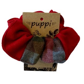Puppi - Scrunchie i Merinould � 100% Bionedbrydelig H�rsnoer, Stor