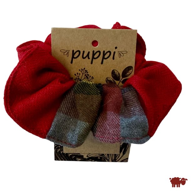 Puppi - Scrunchie i Merinould � 100% Bionedbrydelig H�rsnoer, Stor