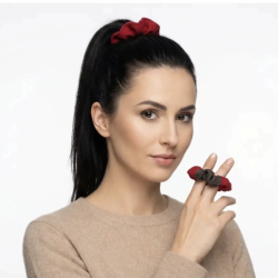 Puppi - Scrunchie i Merinould � 100% Bionedbrydelig H�rsnoer, Lille