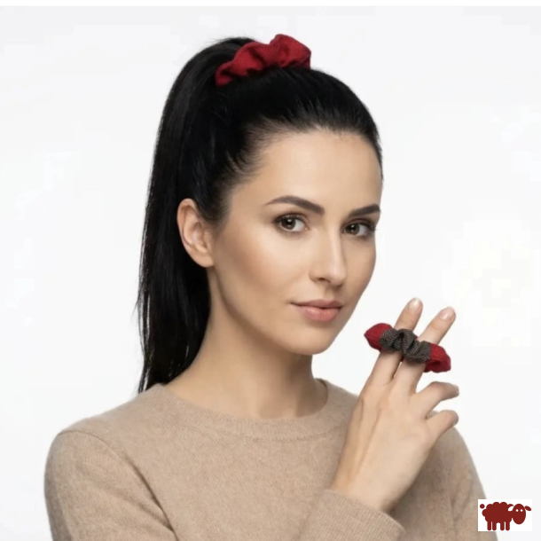 Puppi - Scrunchie i Merinould � 100% Bionedbrydelig H�rsnoer, Lille