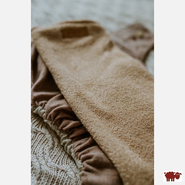 Puppi - Maksimal absorberende og bl�d bambus foldbar indsats, mocca farve