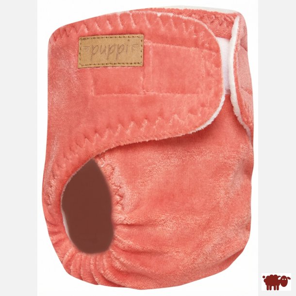 Puppi - Formsyet bambusble med en lomme, natble ``Coral Bloom��