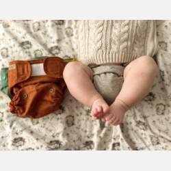 Puppi - Cover til genanvendelige stofbleer i bl�d merinould, new colour ��Nature Glow��