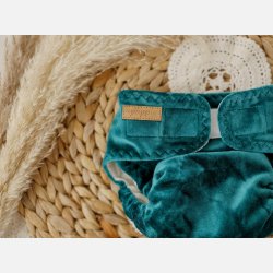Puppi - Formsyet bambusble med en lomme, natble ``Arctic Lake``