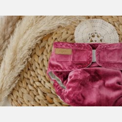 Puppi - Formsyet bambusble med en lomme, natble ``Rose Petal��
