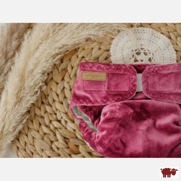 Puppi - Formsyet bambusble med en lomme, natble ``Rose Petal��