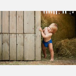 Puppi - Cover til genanvendelige stofbleer i bld merinould Royal Blue