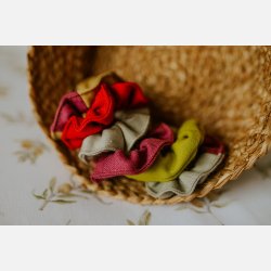 Puppi - Scrunchie i Merinould � 100% Bionedbrydelig H�rsnoer, Lille