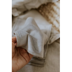 Puppi - Vaskeklude i bld bambus i gr, 15 x 15 cm, 1 stk.