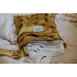 Puppi - Vaskeklude i bld bambus i gr, 15 x 15 cm, 1 stk.