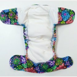 Pupus - AIO- All in One Genanvendelig ble,  bambus &amp; bomuld, Sukkulenter