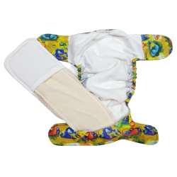 Pupus - AIO- All in One Genanvendelig ble,  bambus &amp; bomuld, Drager