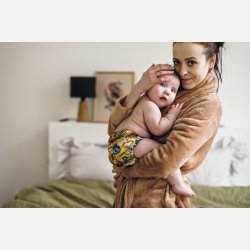 Pupus - AIO- All in One Genanvendelig ble,  bambus &amp; bomuld, Drager