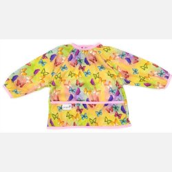 Pupus- Hagesm�k med lange �rmer og lomme, trykknapper, Sommerfugle