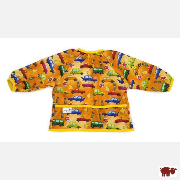 Pupus- Hagesm�k med lange �rmer og lomme, trykknapper, Biler