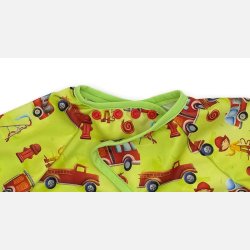 Kopi af Pupus- Hagesm�k med lange �rmer og lomme, trykknapper, Brandbiler