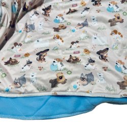 Pupus -Stor, Bl�d Pusleunderlag, Hunde, 69 x 69 cm