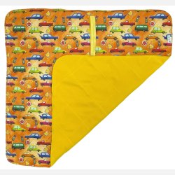 Pupus -Stor, Bl�d Pusleunderlag, Biler; 69 x 69 cm