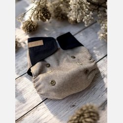 Puppi - Cover i merinould til stofbleer, new color ��Siamese Black��