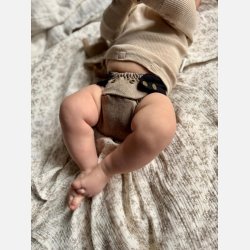 Puppi - Cover i merinould til stofbleer, new color ��Siamese Black��