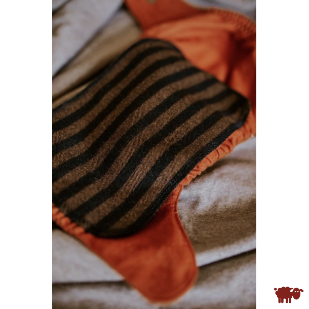 Puppi- Uld indsats - Ekstra beskyttelse til coveret, stribbet brun og sort