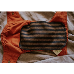 Puppi- Uld indsats - Ekstra beskyttelse til coveret, stribbet brun og sort