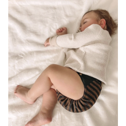 Puppi - Cover til genanvendelige stofbleer i bld merinould Bee Wild