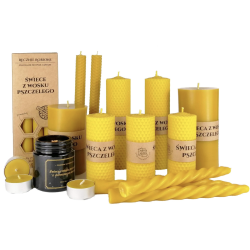 100% Bivokslys/ Naturligt Duftlys- Hndlavede kertelys i sort, lange, 42 cm