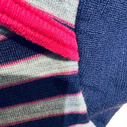 Sm� Rollinger - Pigebody i striber med uld, brugt, str. 74