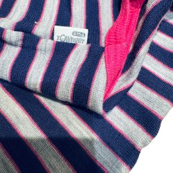 Sm� Rollinger - Pigebody i striber med uld, brugt, str. 74