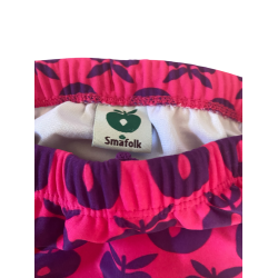 Smfolk - Badetj / Badebukser  i lyserd med bler, str. 92-98, som nye