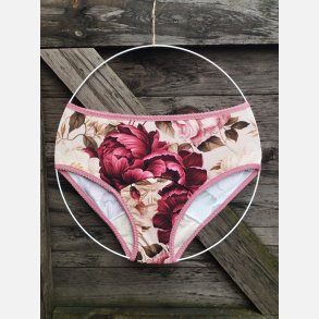 Tymoszku - Premium Menstruationstrusser i bomuld & bambus, FIGI,S � H�ndsyet | Vintage Blomster