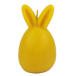 Stor P�ske�g med kanin�rer / P�skepynt  i Bivoks - H�ndlavet og b�redygtigt lys