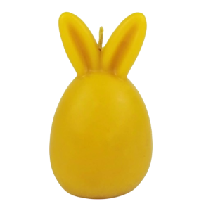 Stor P�ske�g med kanin�rer / P�skepynt  i Bivoks - H�ndlavet og b�redygtigt lys