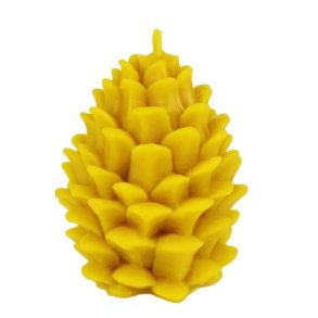 Juledekoration kegle i bivoks, som lys