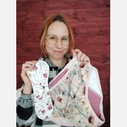 Tymoszku - Premium Menstruationstrusser i bomuld &amp; bambus, FIGI, M� H�ndsyet | Turkise Blomster
