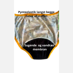 Tymoszku - Premium Menstruationstrusser i bomuld &amp; bambus, FIGI, S� H�ndsyet | �bleblomst