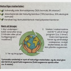 Tymoszku - Premium Menstruationstrusser i bomuld &amp; bambus, FIGI, S� H�ndsyet | �bleblomst