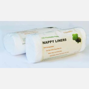 Lulajbaby - Papirindl�g til stofbleer Stay-Dry- perfekt alternativ til Disana engangsblepapir/100 ark
