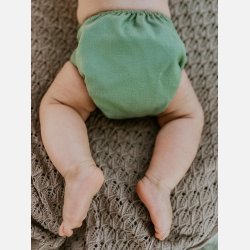 Puppi - Cover til genanvendelige stofbleer i bld merinould Basil