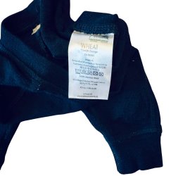 Wheat - Babybukser i 100 % merinould, navy, 62 cm ( 3 mdr.)