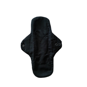 Womens Place - Genanvendelige dagsbind i kologisk bambus og bomuld, Sort, 25 cm