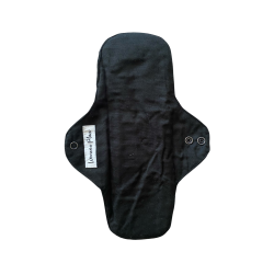 Womens Place - Genanvendelige dagsbind i kologisk bambus og bomuld, Sort, 25 cm