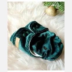 Puppi - Formsyet bambusble med en lomme Emerald