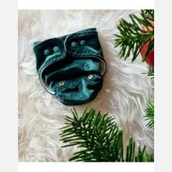 Puppi - Formsyet bambusble med en lomme Emerald