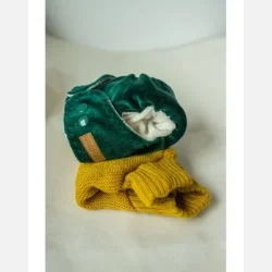 Puppi - Formsyet bambusble med en lomme Emerald