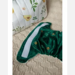 Puppi - Formsyet bambusble med en lomme Emerald