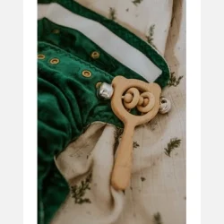 Puppi - Formsyet bambusble med en lomme Emerald